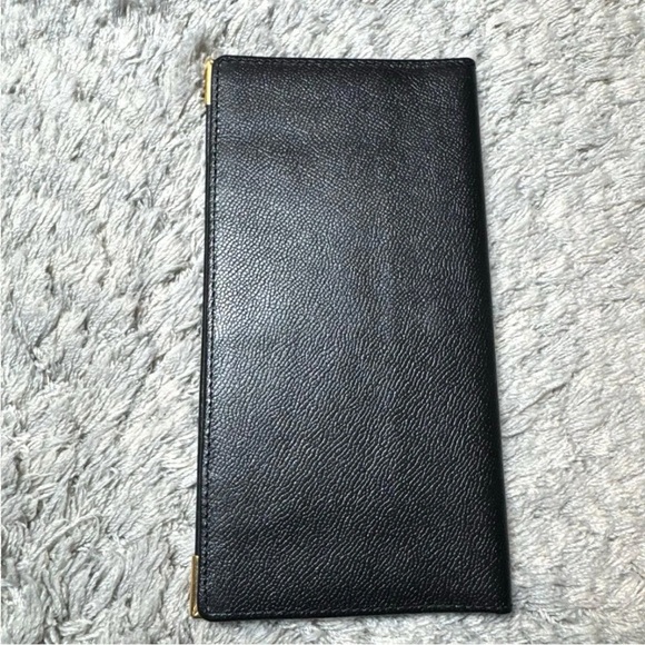 Yves Saint Laurent Black Wallet with Gold Accents - Picture 4 of 12